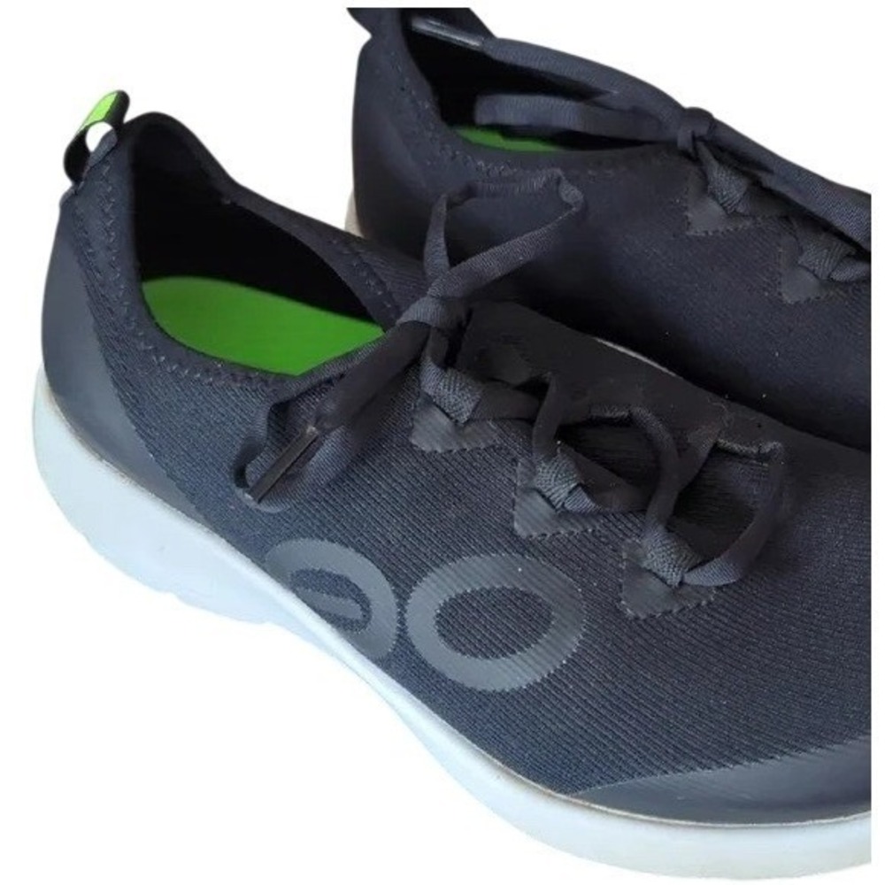 OOFOS OOmg Low Shoe Black Gray Recovery Sneaker Mens 11.5 EU 44.5 5012024-21